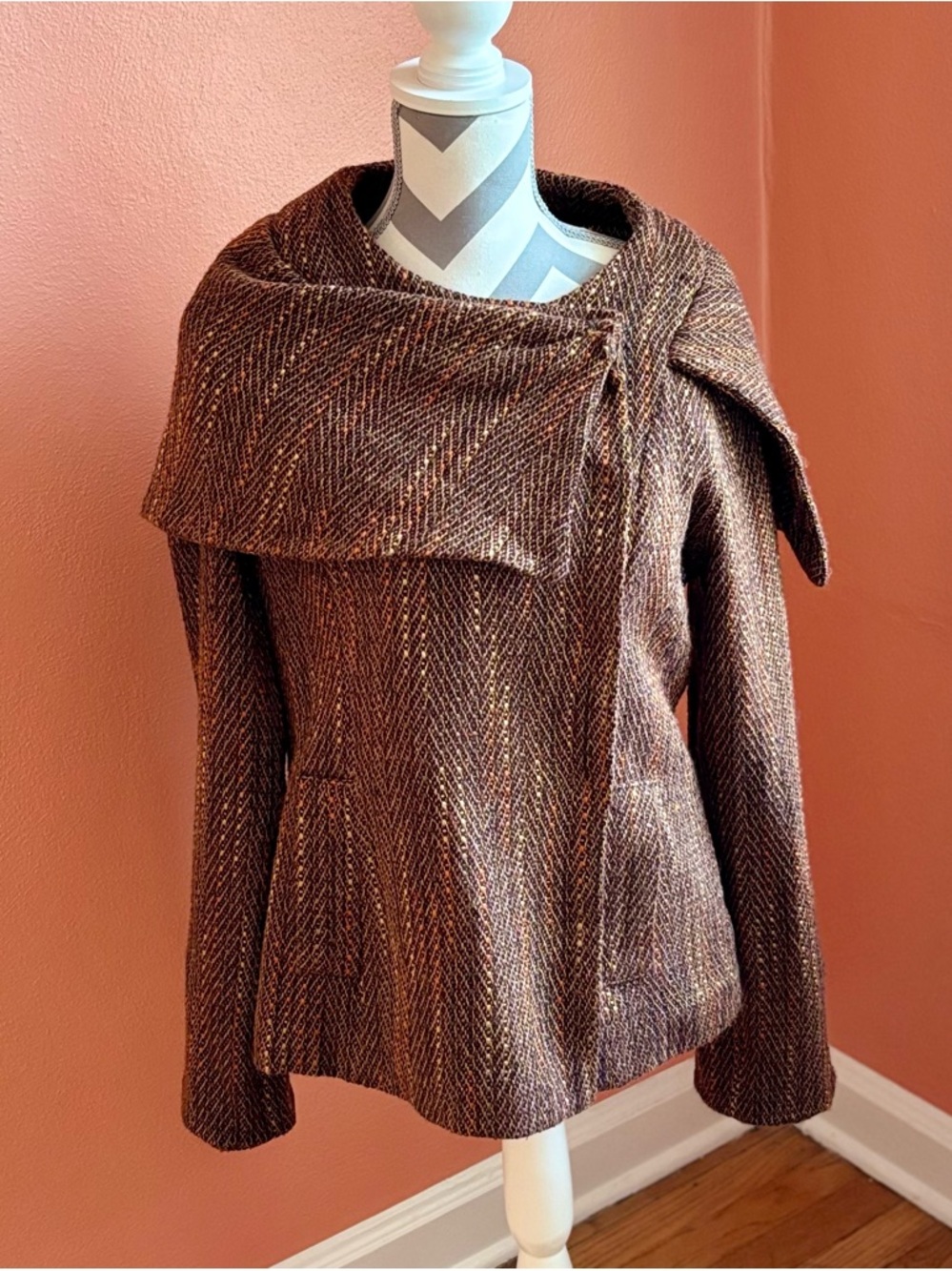 Newport News Brown Tweed Jacket